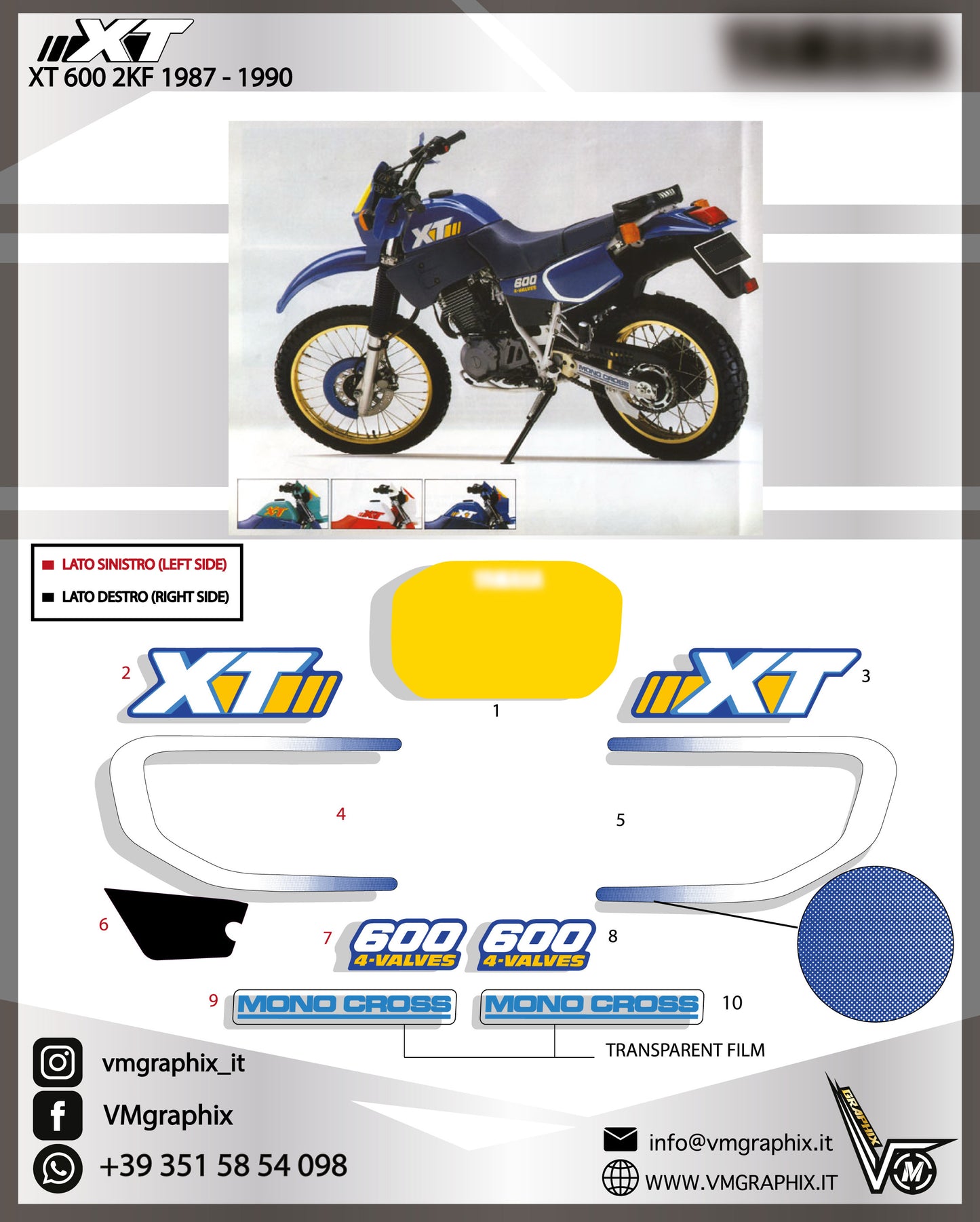 XT 600 2KF 1987 - 1990
