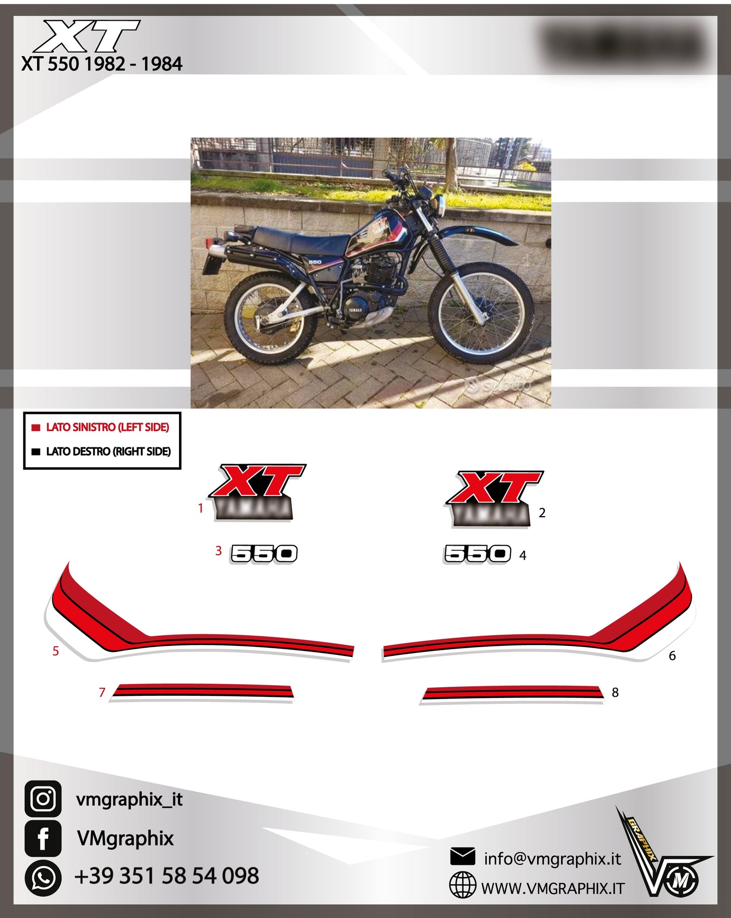 XT 550 1982 - 1984