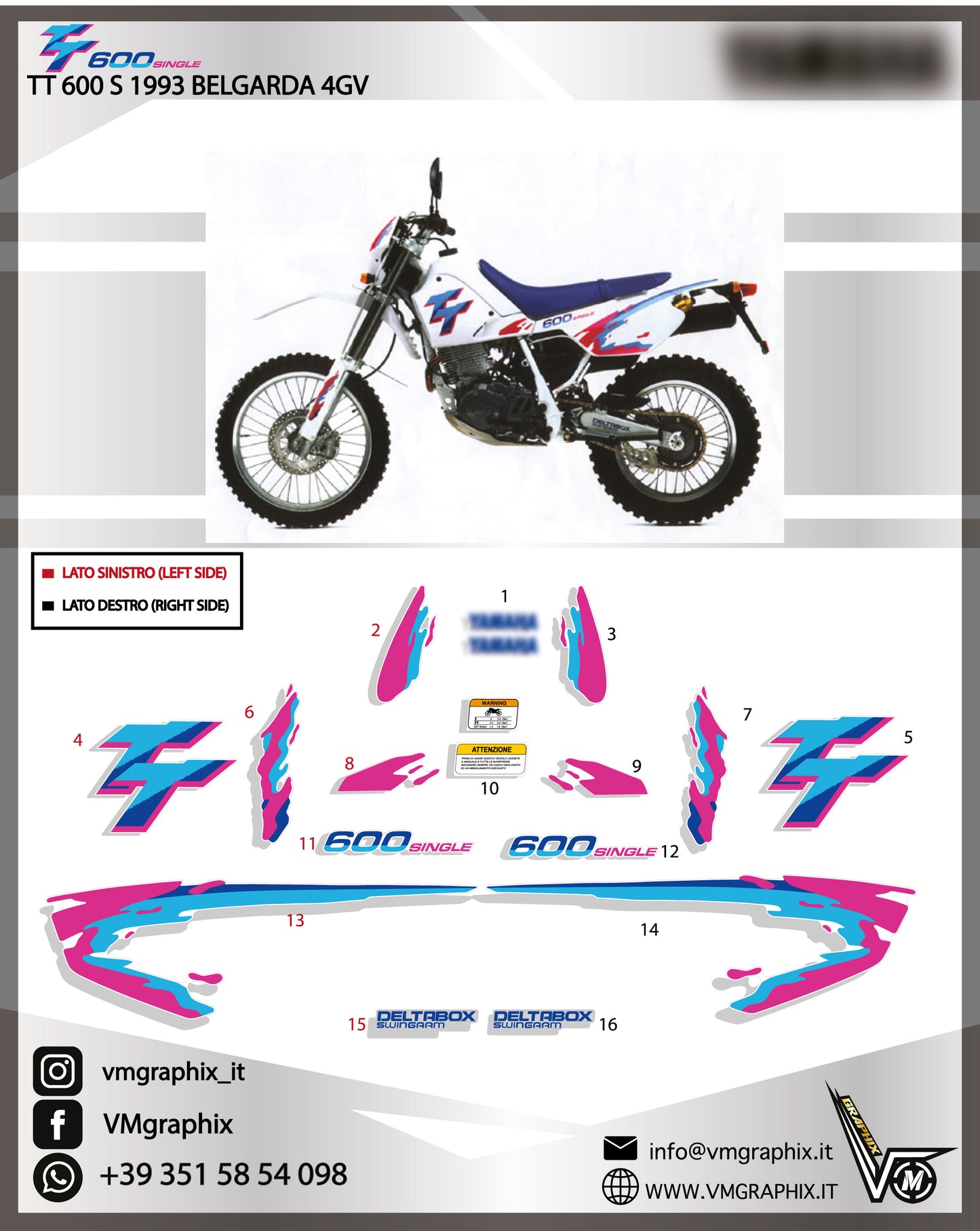 TT 600 S 1993 Belgarda 4gv