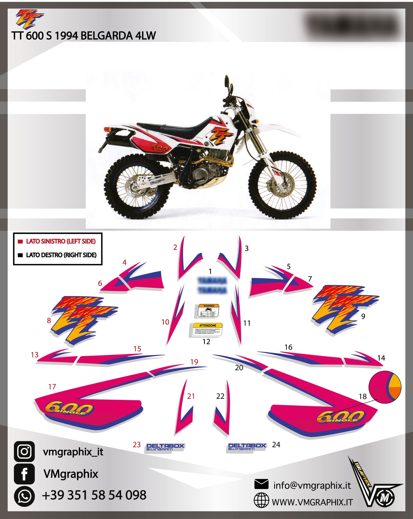 TT 600 S 1994 Belgarda 4LW