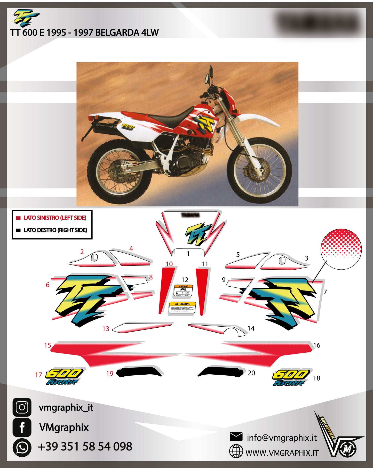 TT 600 E 1995 Belgarda 4LW