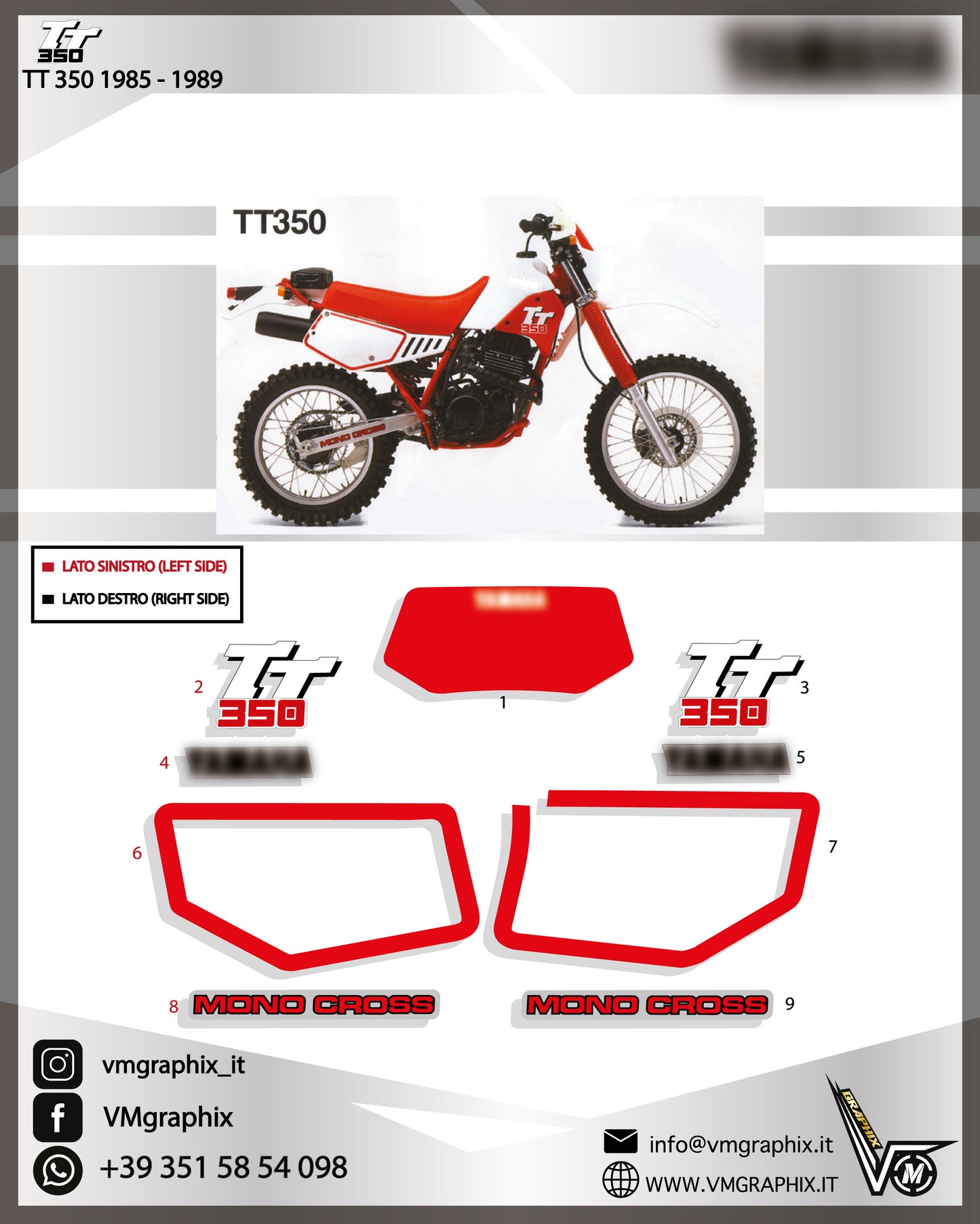 TT 350 1985 – 1989