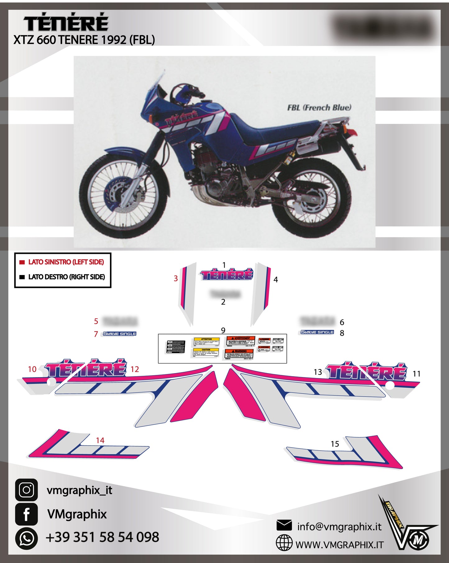 XTZ 660 TENERE 3YF 1992