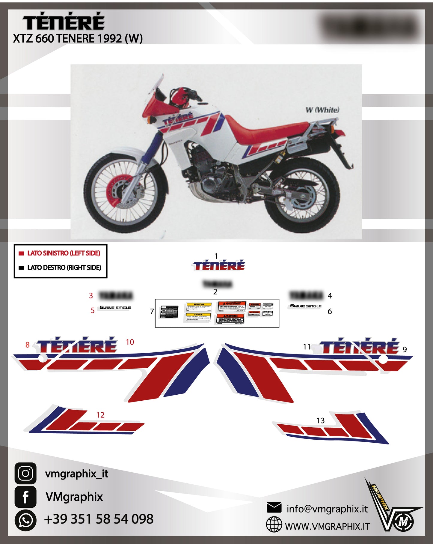 XTZ 660 TENERE 3YF 1992
