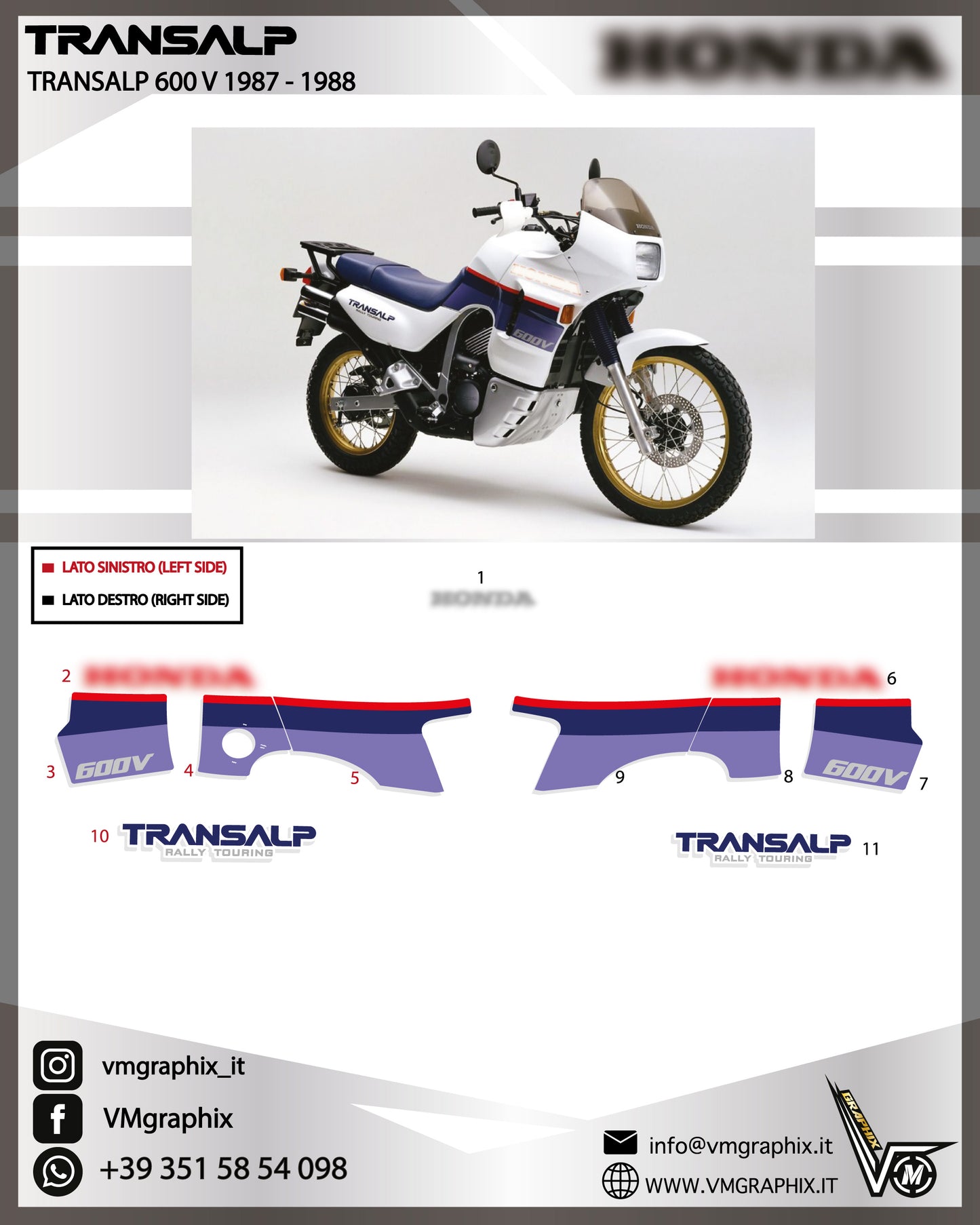 TRANSALP 600 V 1987 - 1988
