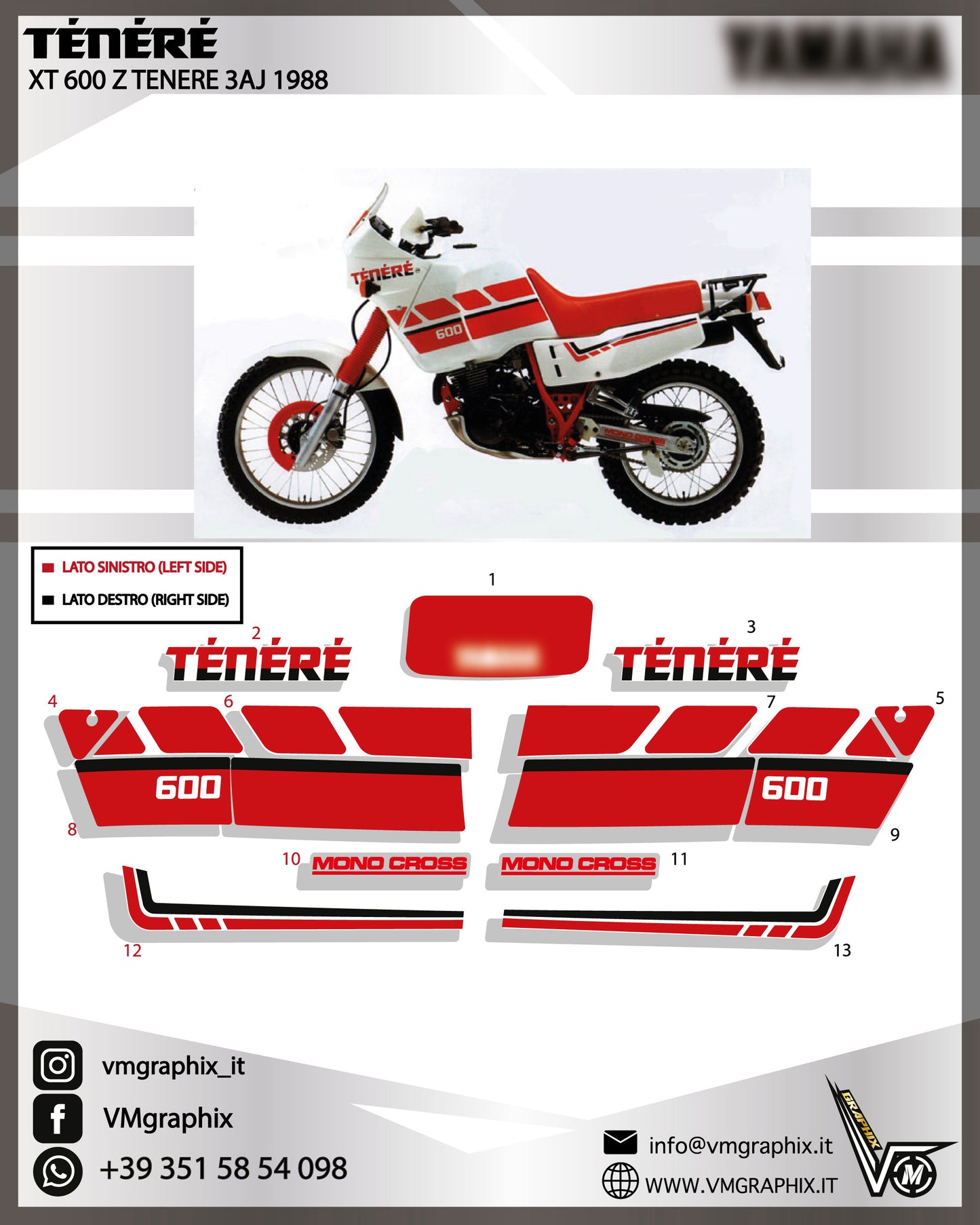XT 600 Z TENERE 3AJ 1988