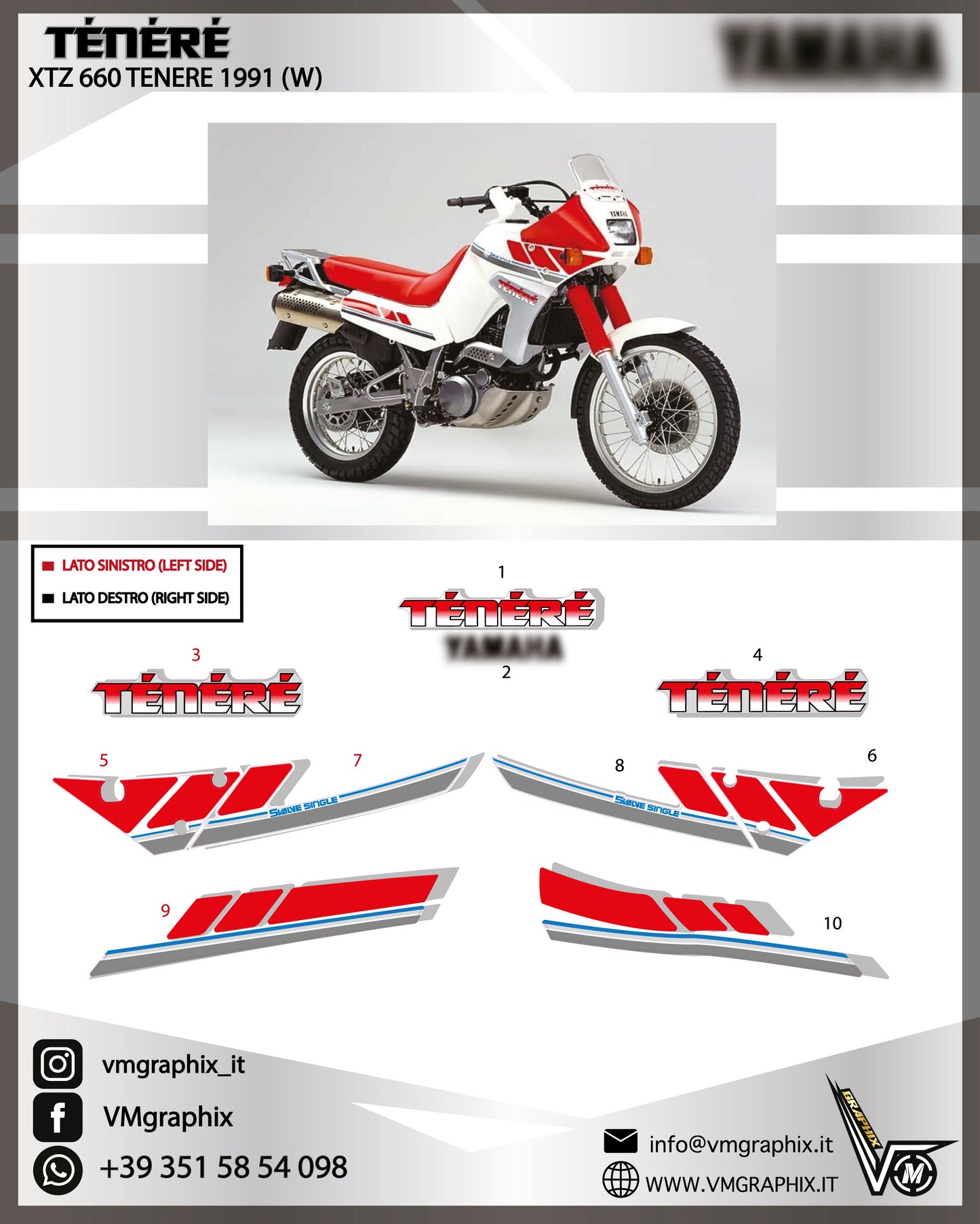XTZ 660 TENERE 3YF 1991