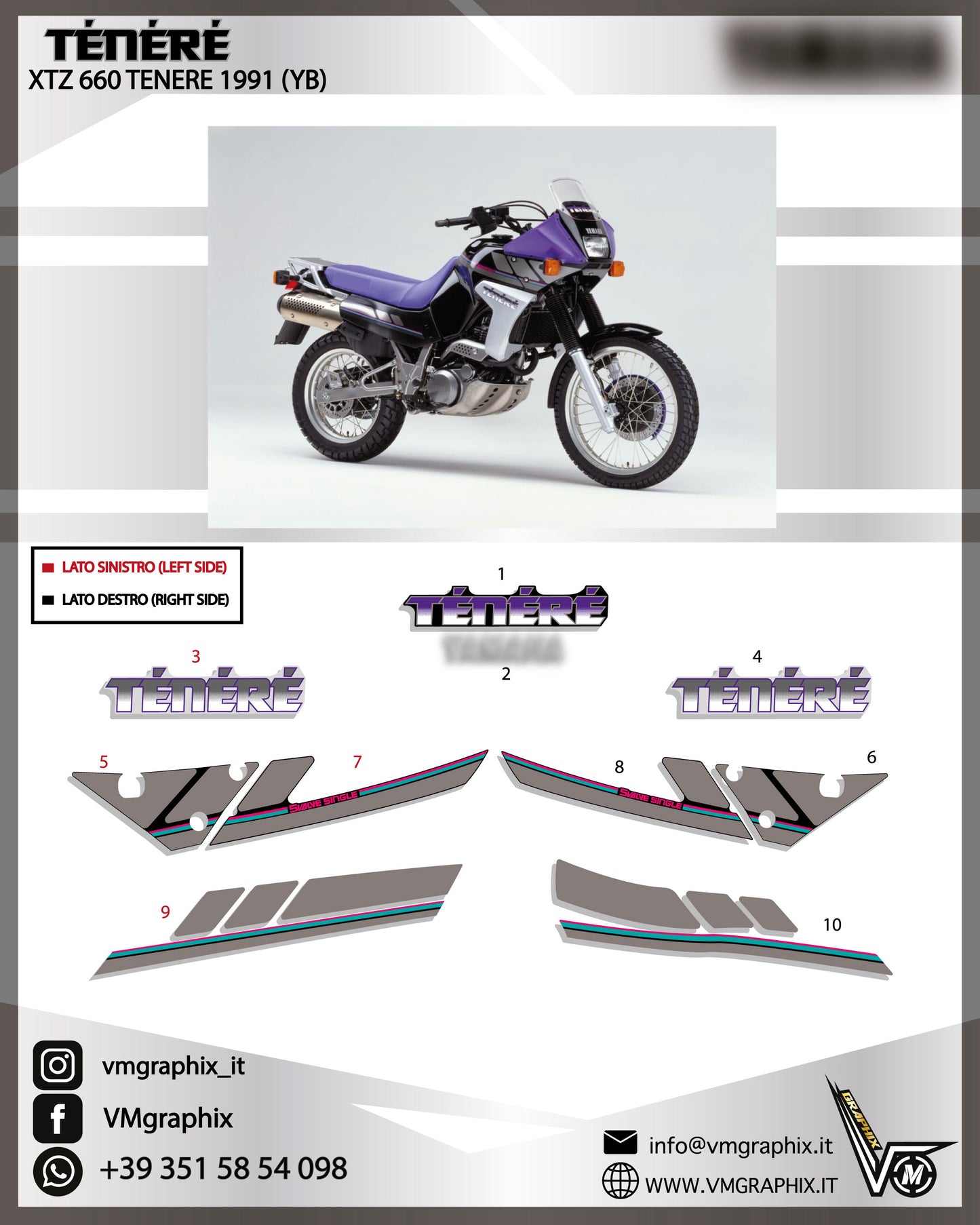 XTZ 660 TENERE 3YF 1991