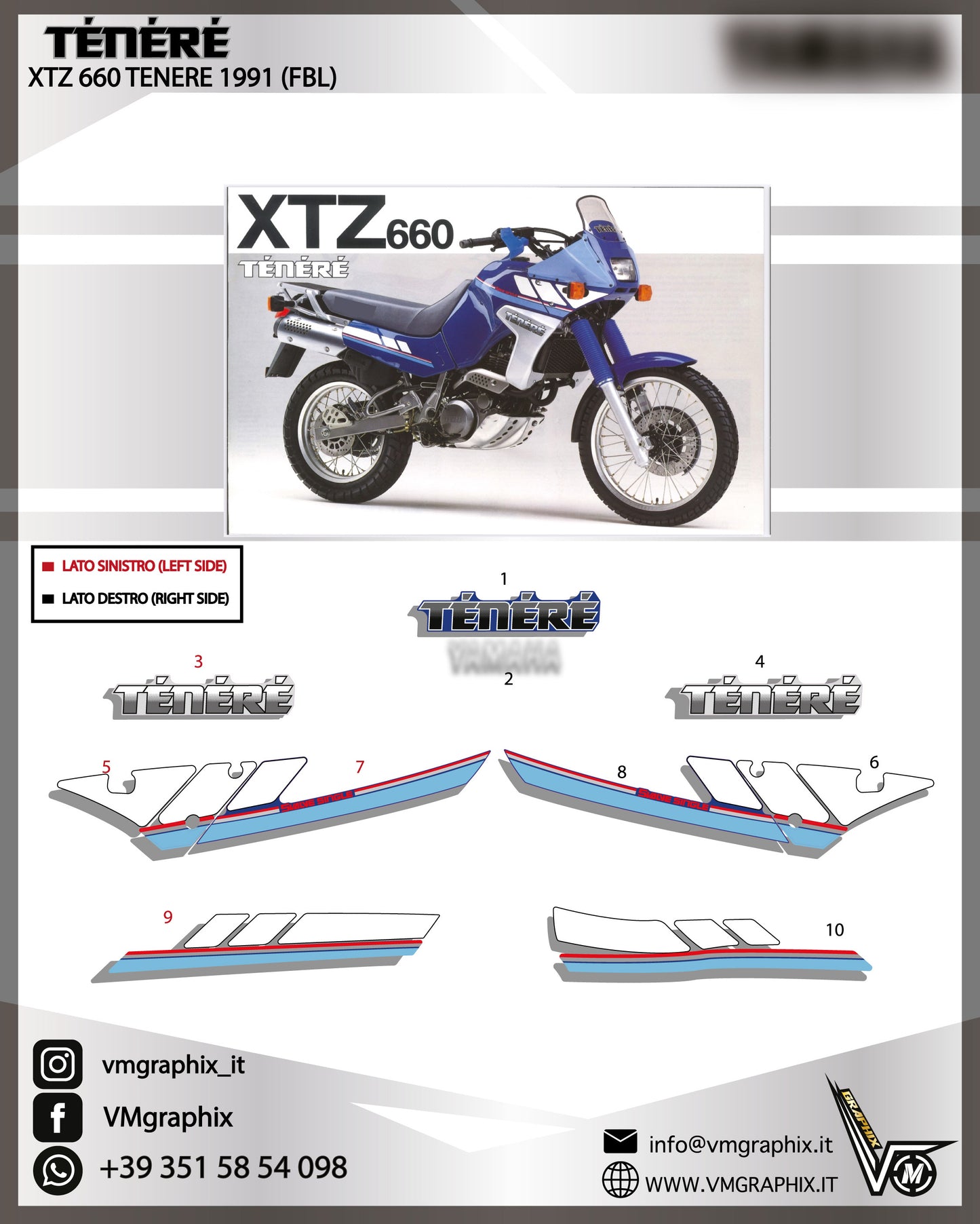 XTZ 660 TENERE 3YF 1991