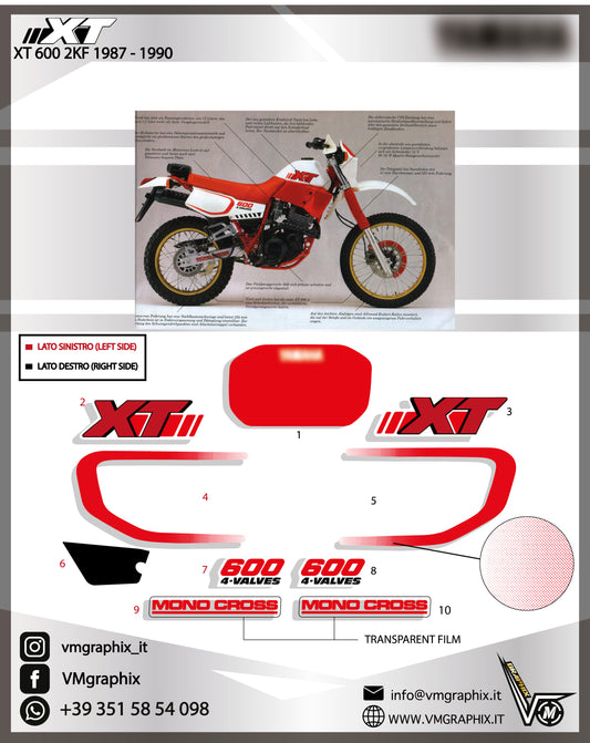 XT 600 2KF 1987 - 1990