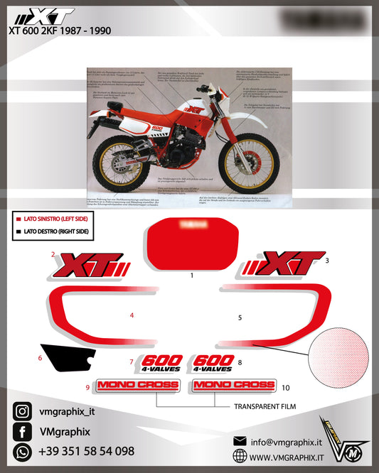 XT 600 2KF 1987 - 1990