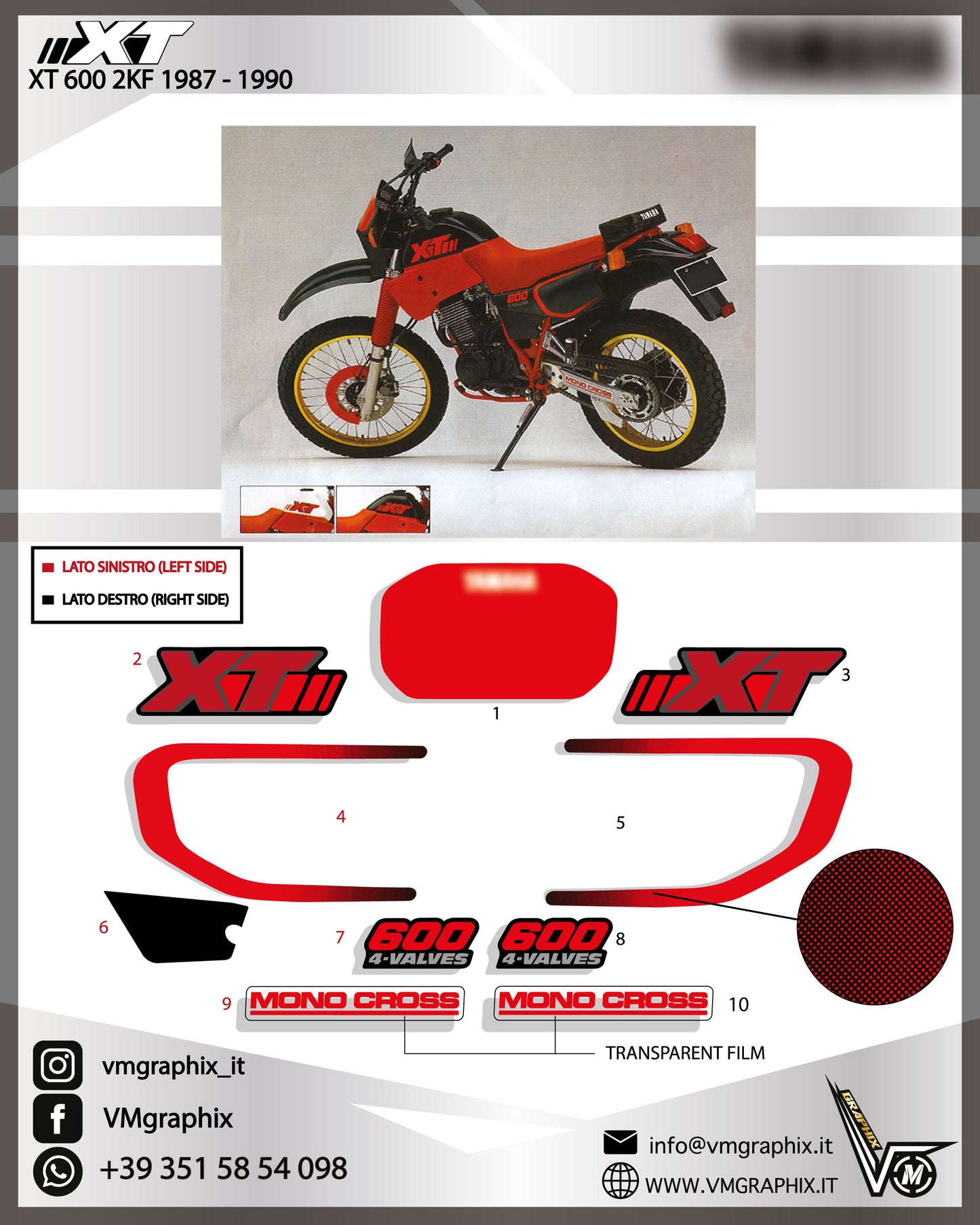 XT 600 2KF 1987 - 1990