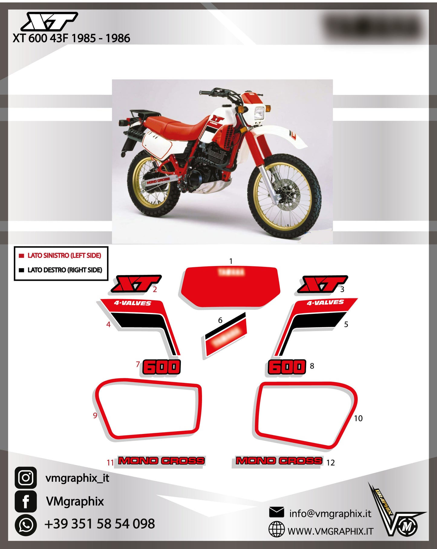 XT 600 43F 1985 - 1986