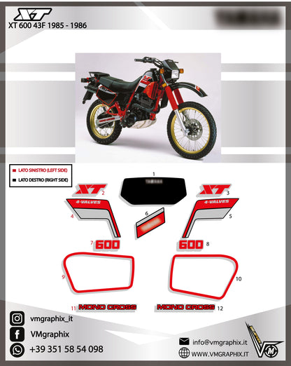 XT 600 43F 1985 - 1986