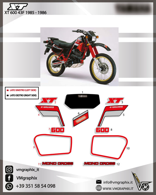 XT 600 43F 1985 - 1986