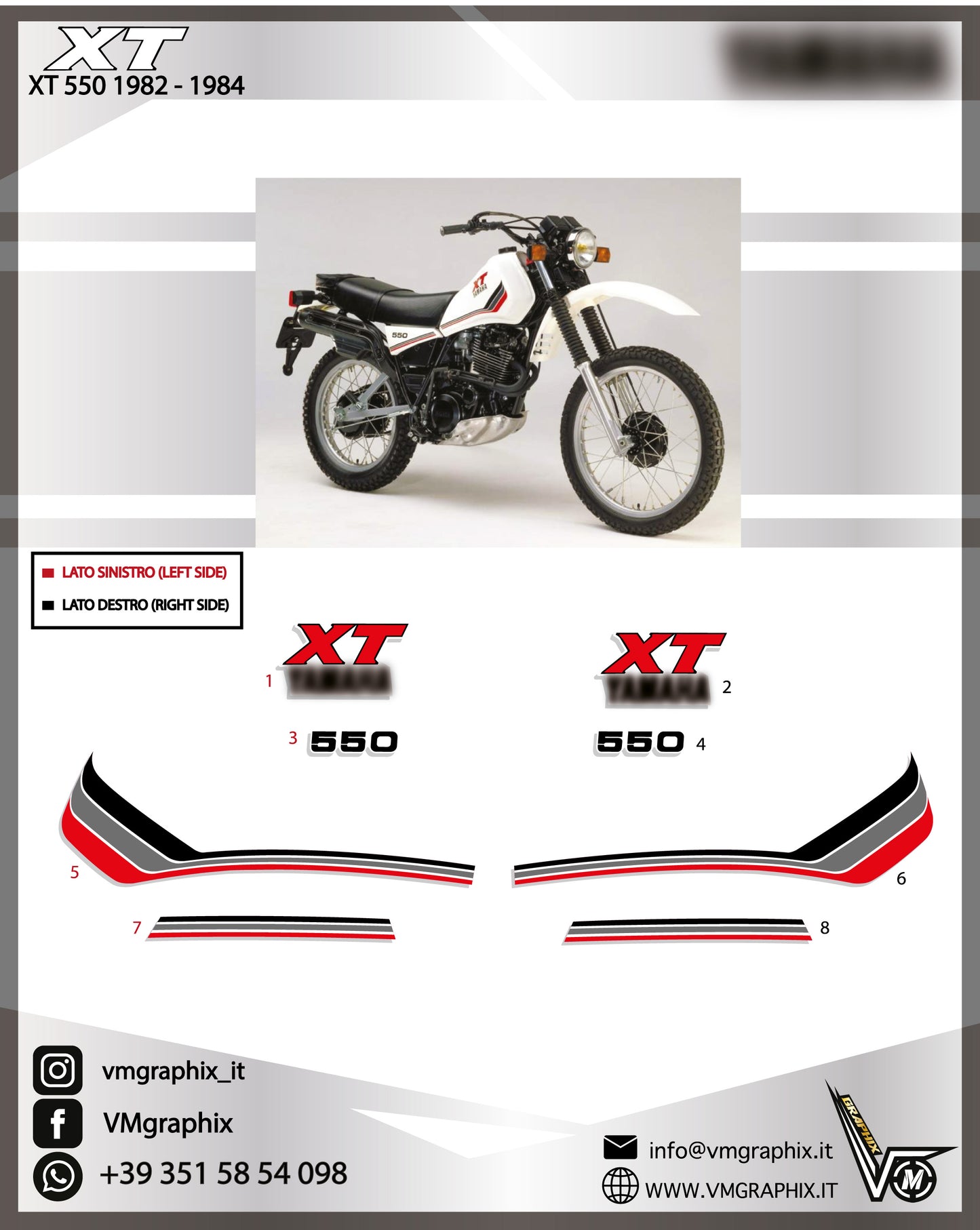 XT 550 1982 - 1984
