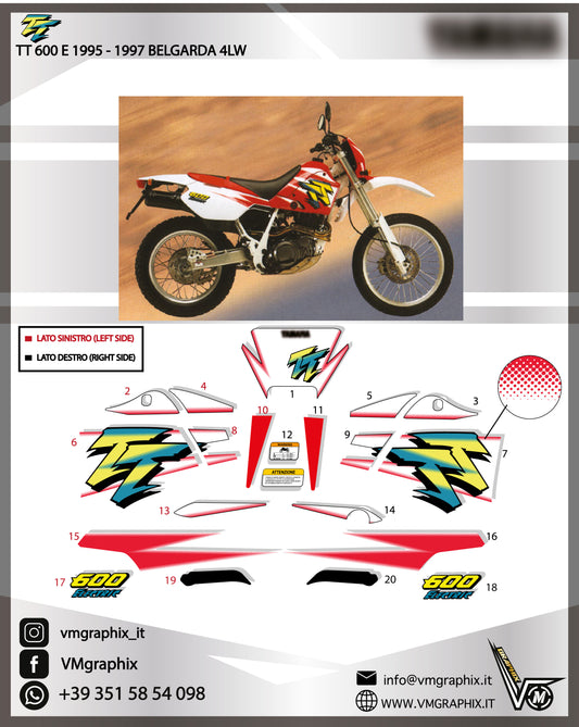 TT 600 E 1995 Belgarda 4LW