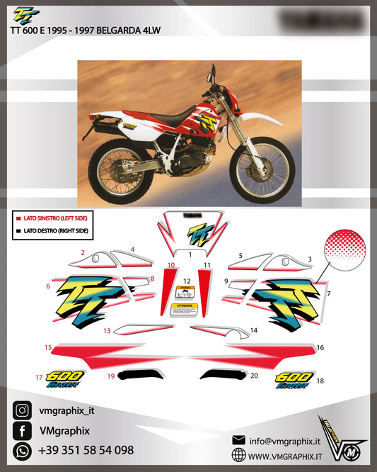 TT 600 E 1995 Belgarda 4LW