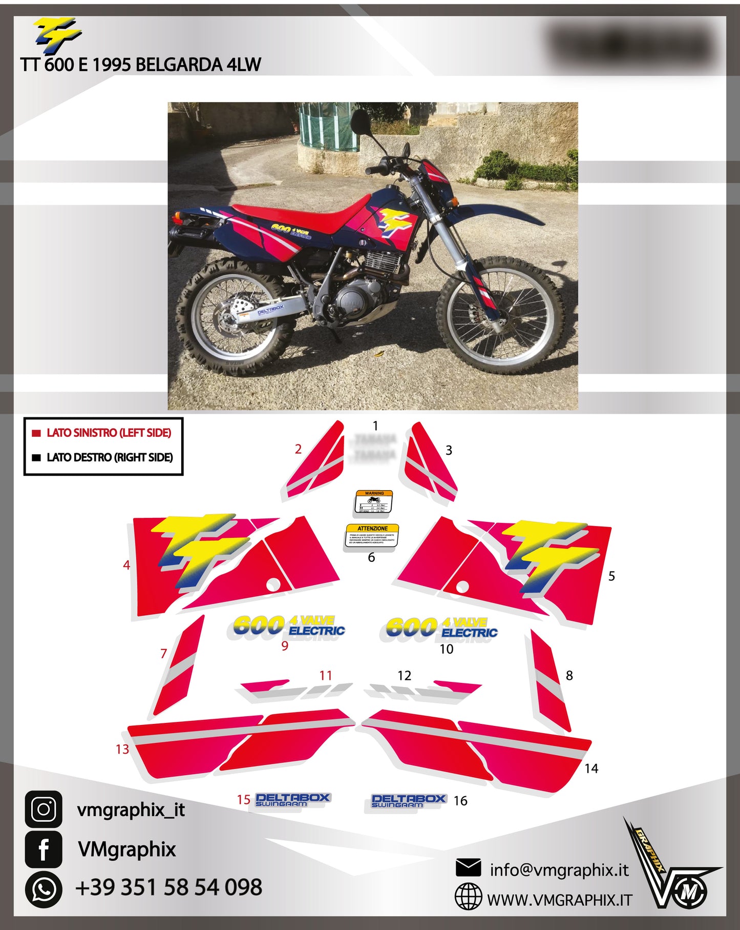 TT 600 E 1995 Belgarda 4LW