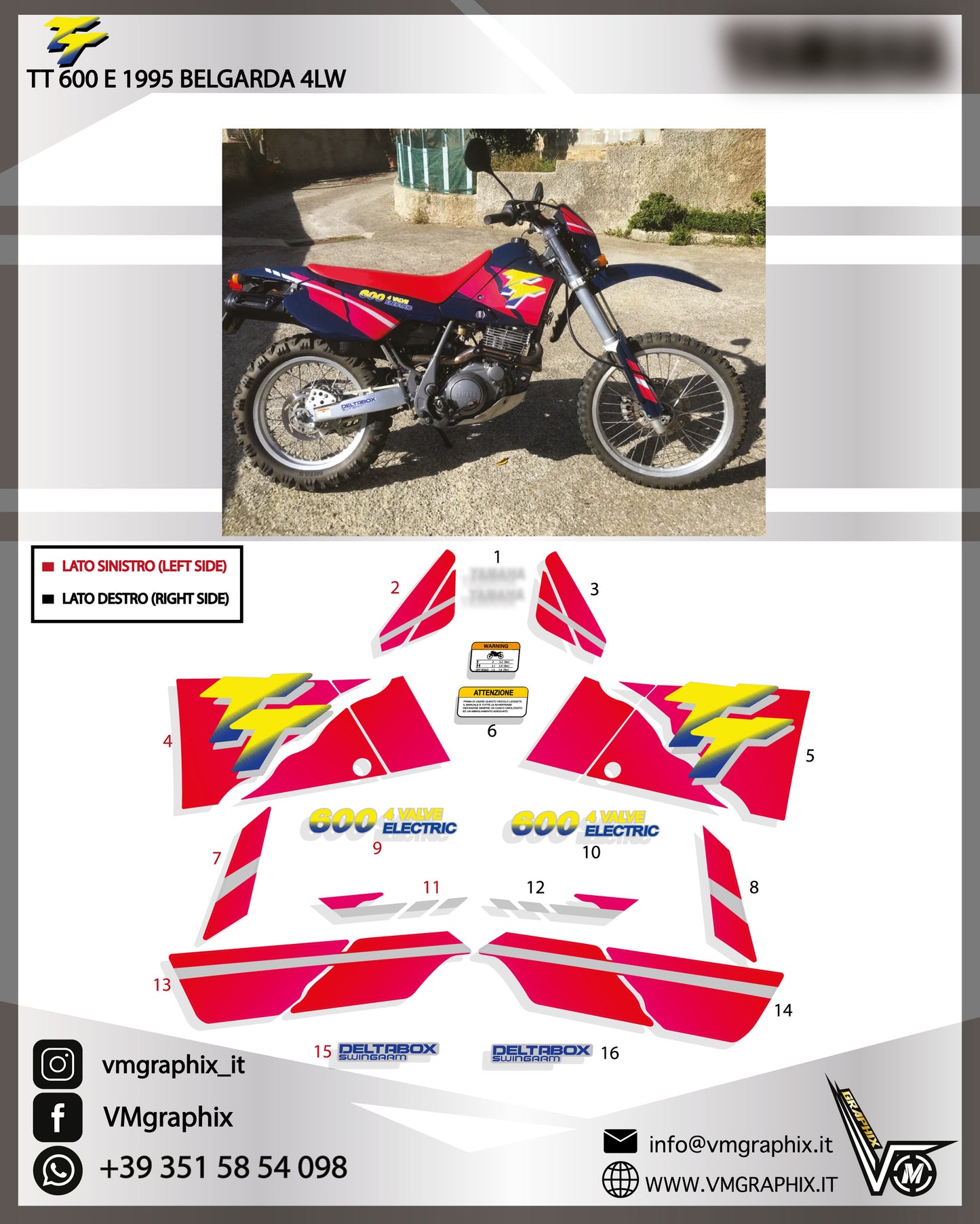 TT 600 E 1995 Belgarda 4LW