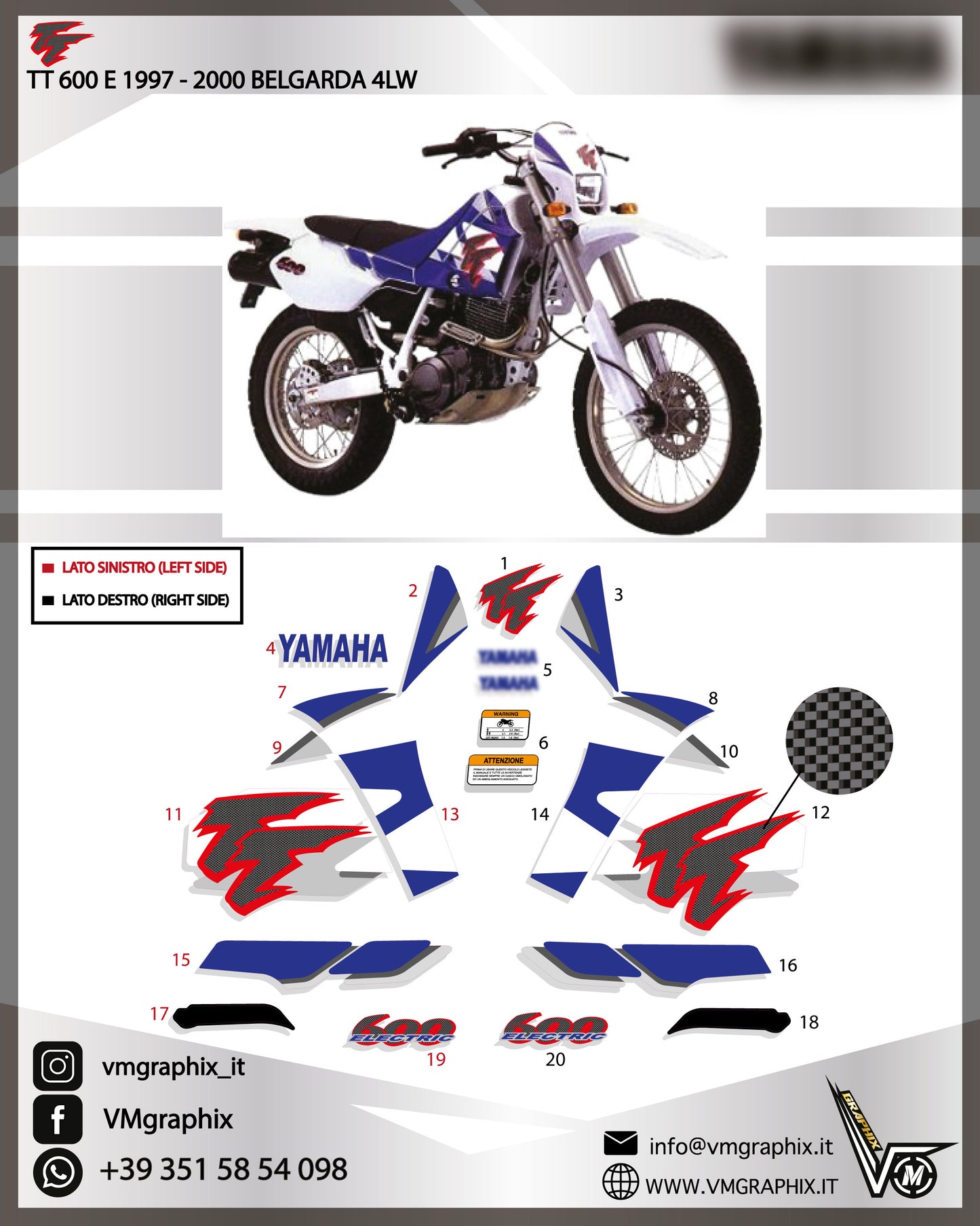 TT 600 E 1997 - 2000 Belgarda 4LW