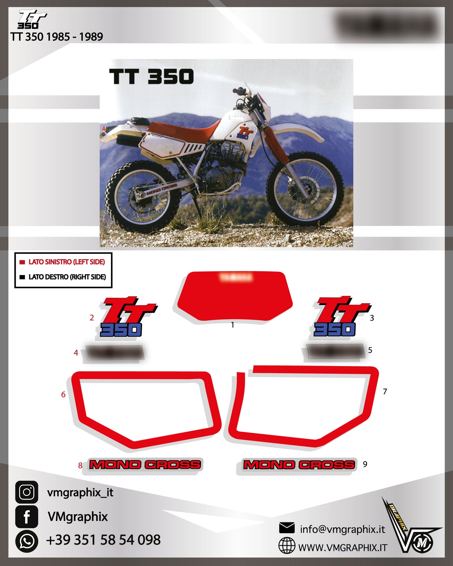 TT 350 1985 – 1989