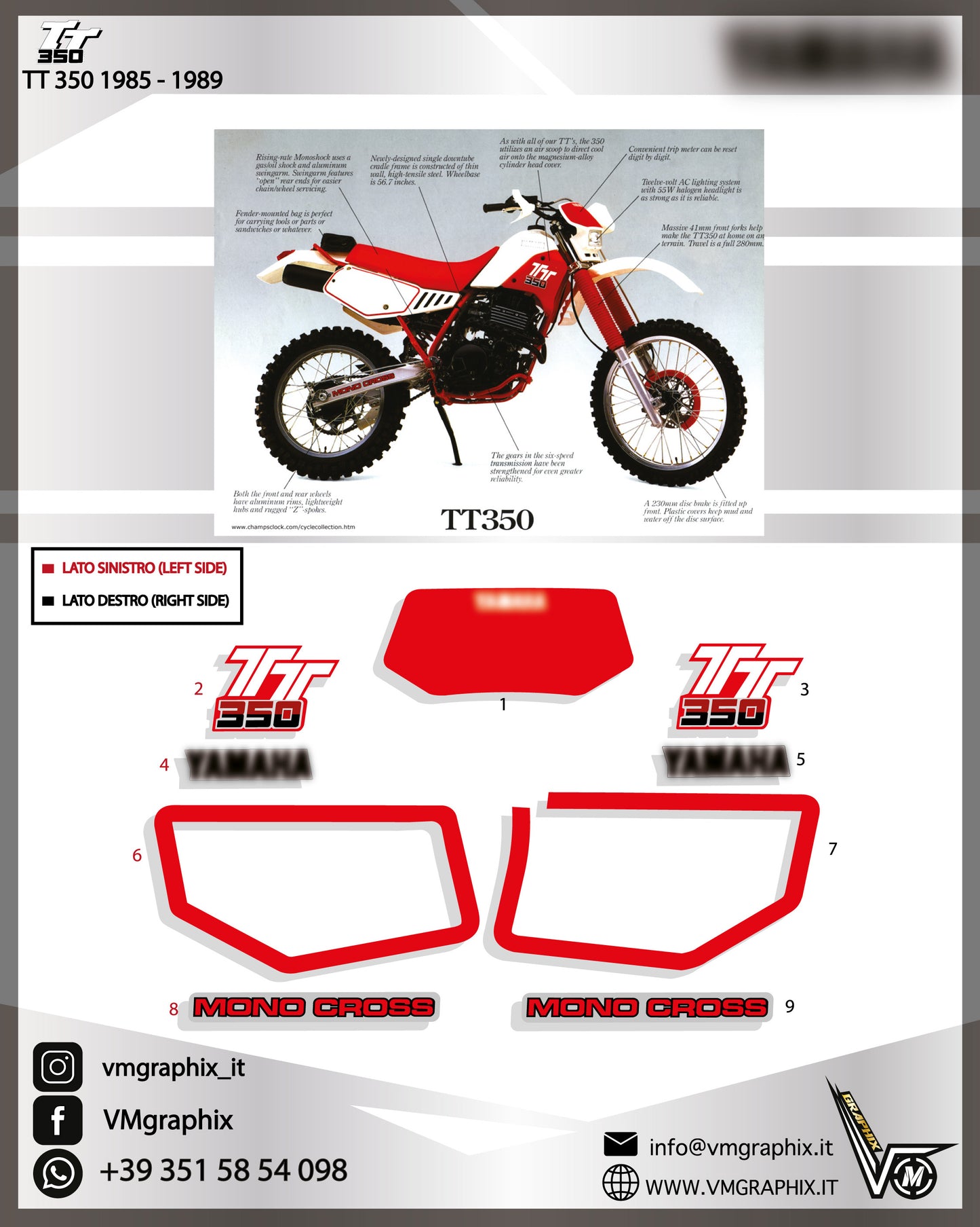 TT 350 1985 – 1989