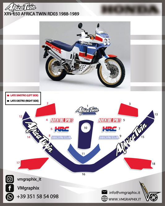AFRICA TWIN RD03 XRV 650 1988 - 1989