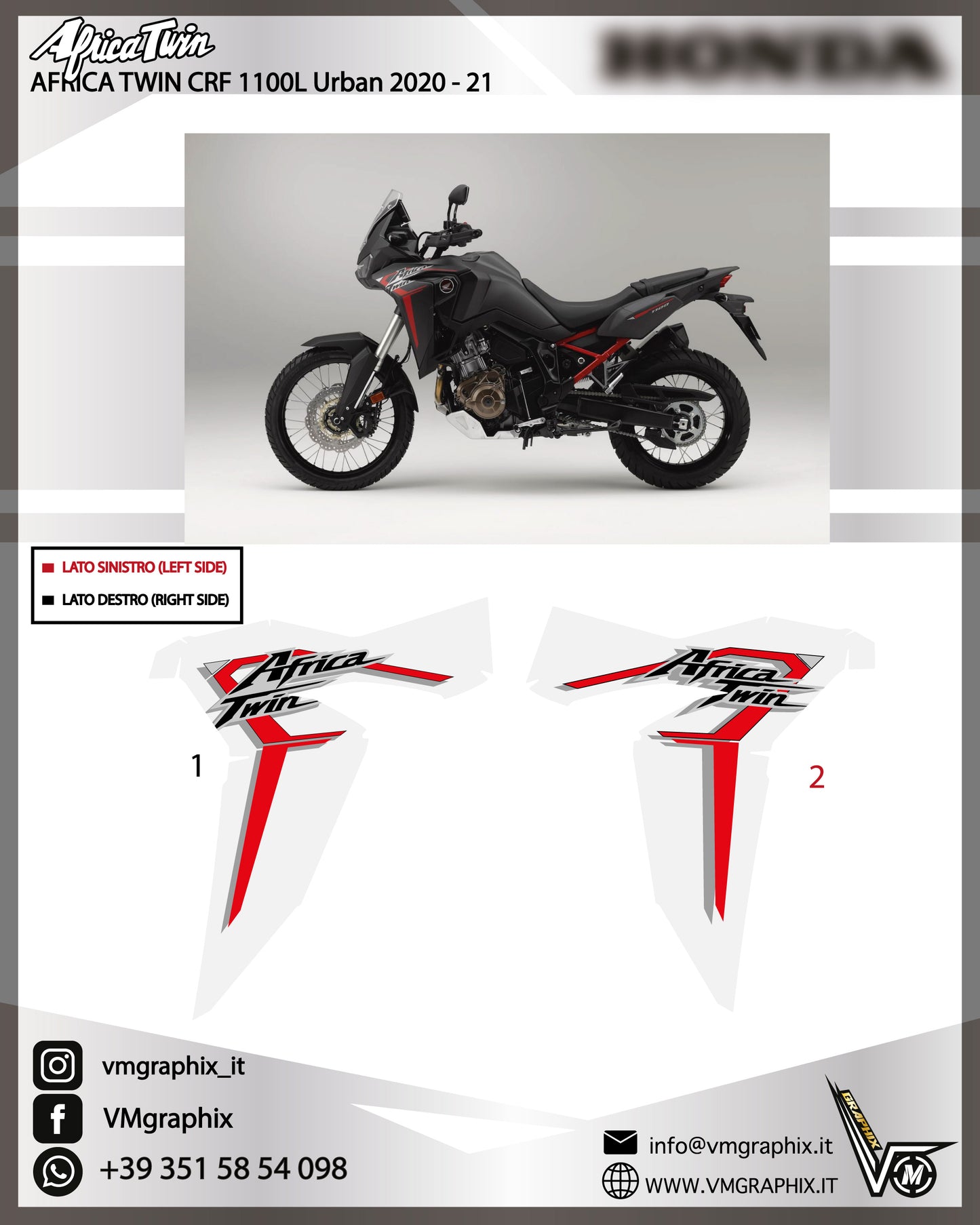 AFRICA TWIN CRF 1100 L 2020 - 2021
