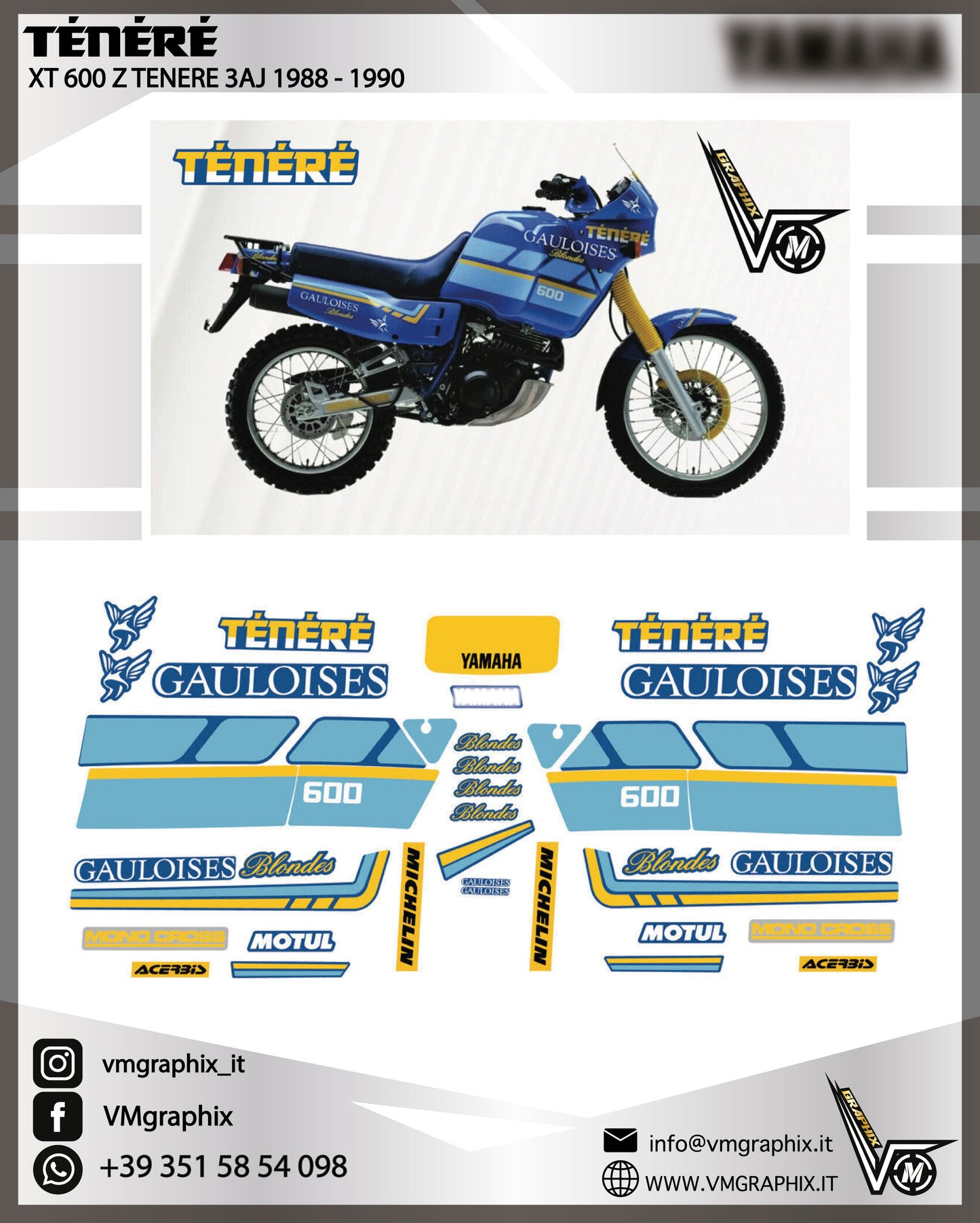 XT 600 Z TENERE 3AJ GAULOISES