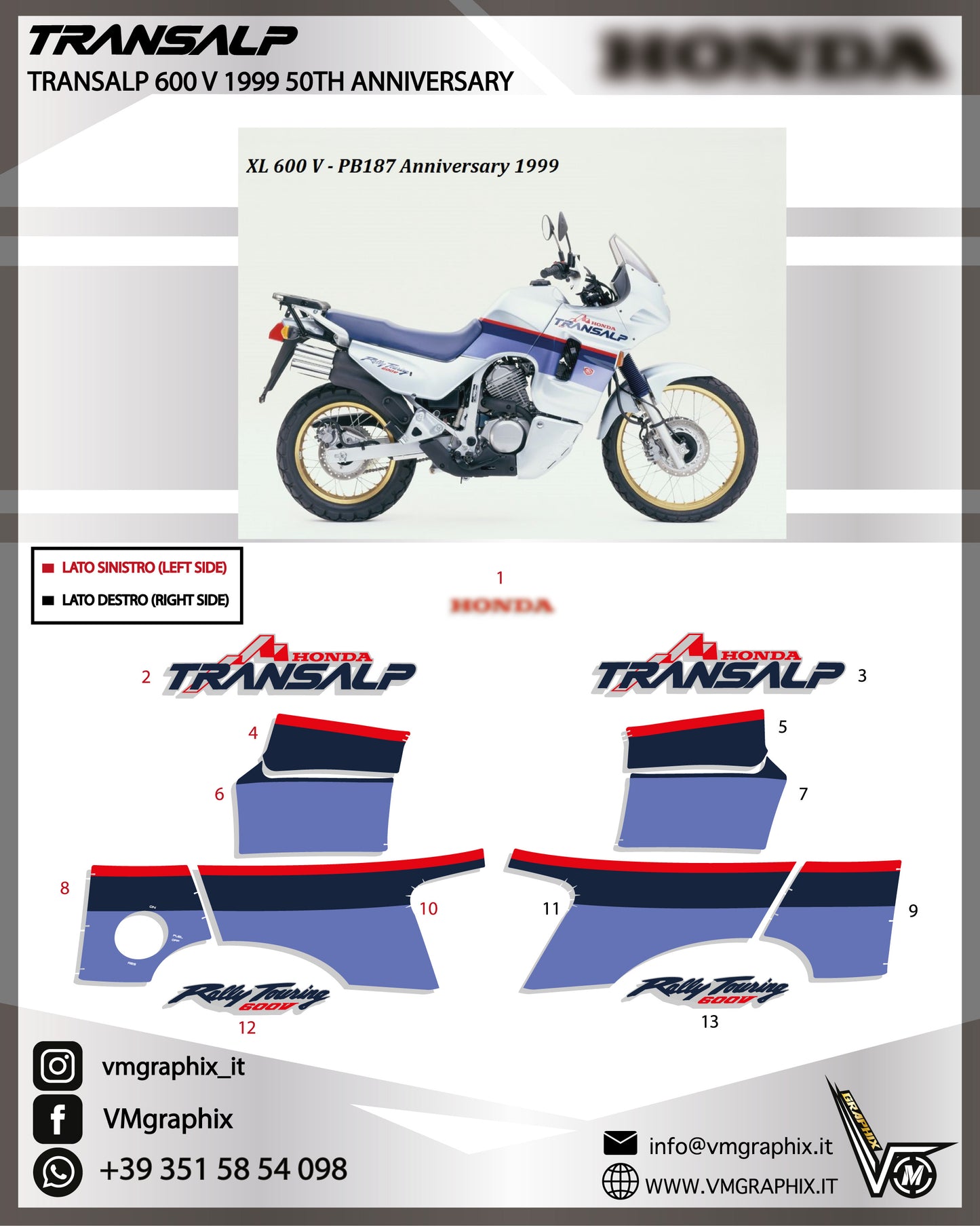 TRANSALP 600 V 1999 50th Anniversary