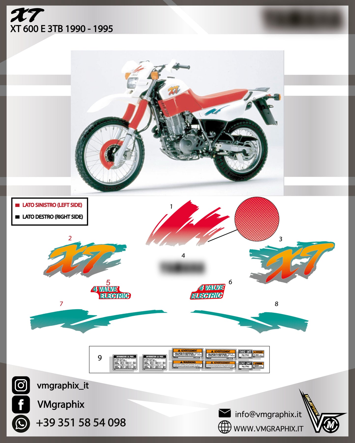 XT 600 E 3TB 1990 - 1995