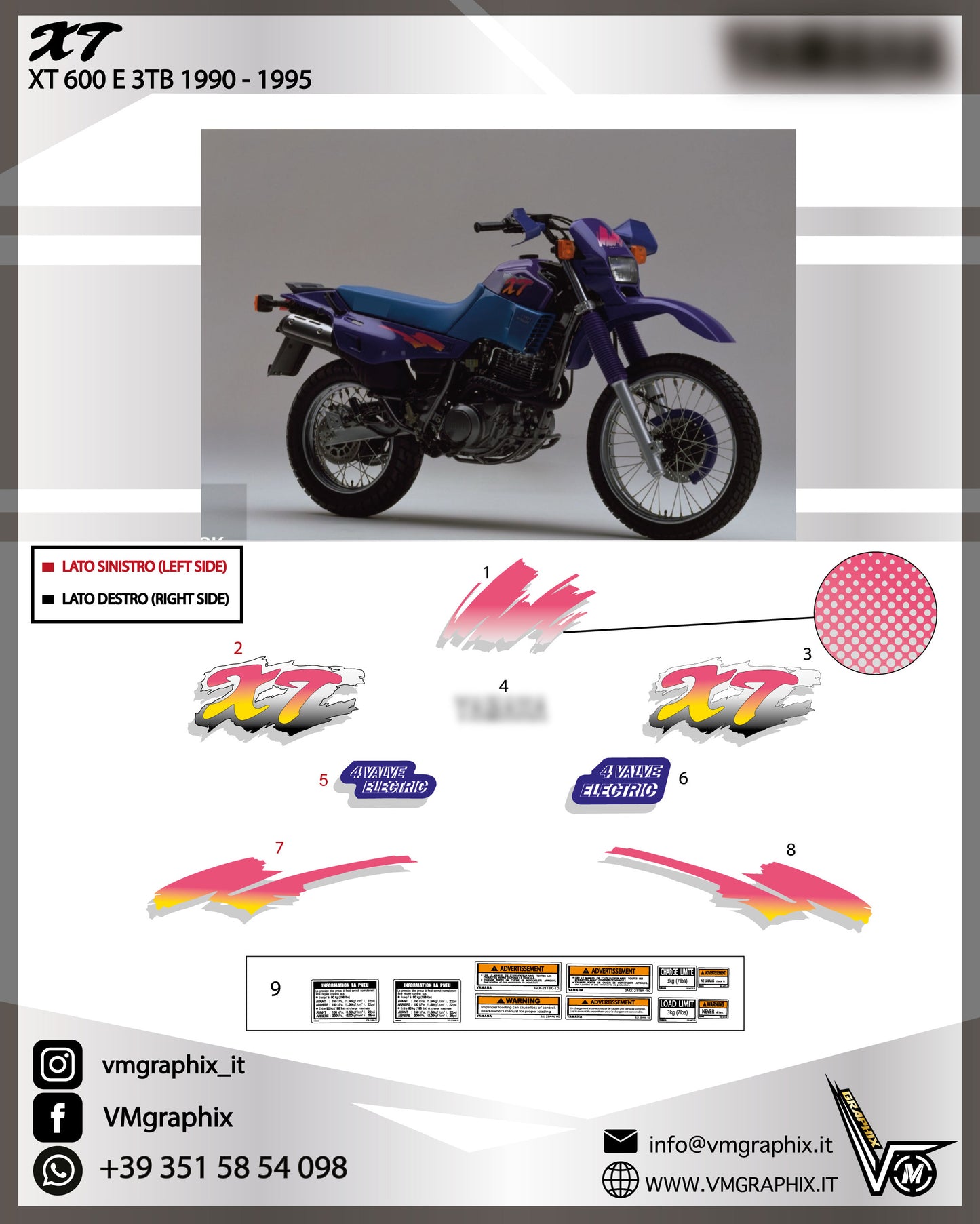 XT 600 E 3TB 1990 - 1995