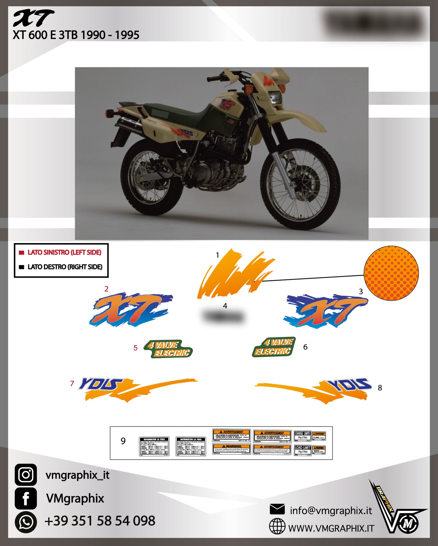 XT 600 E 3TB 1990 - 1995