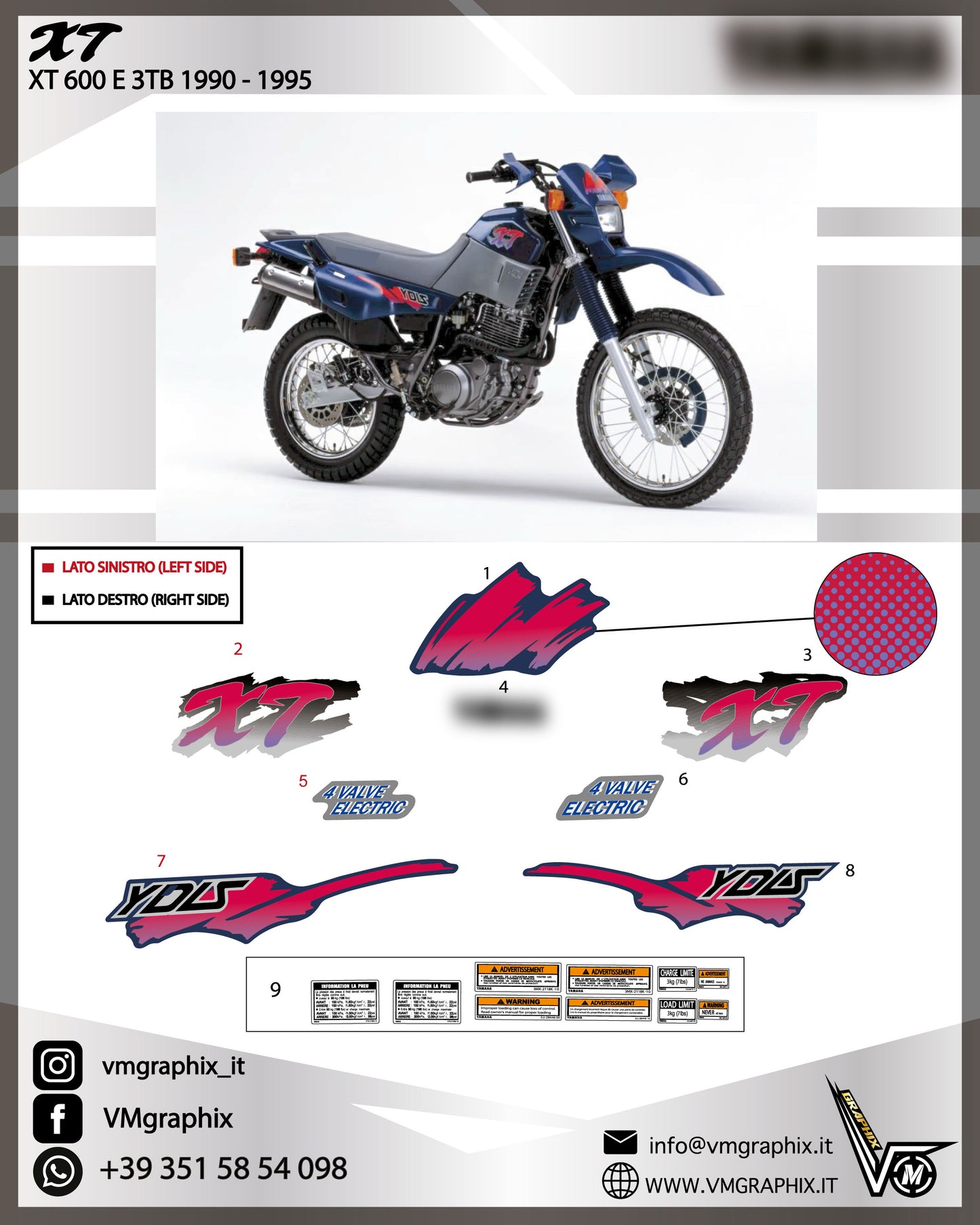 XT 600 E 3TB 1990 - 1995