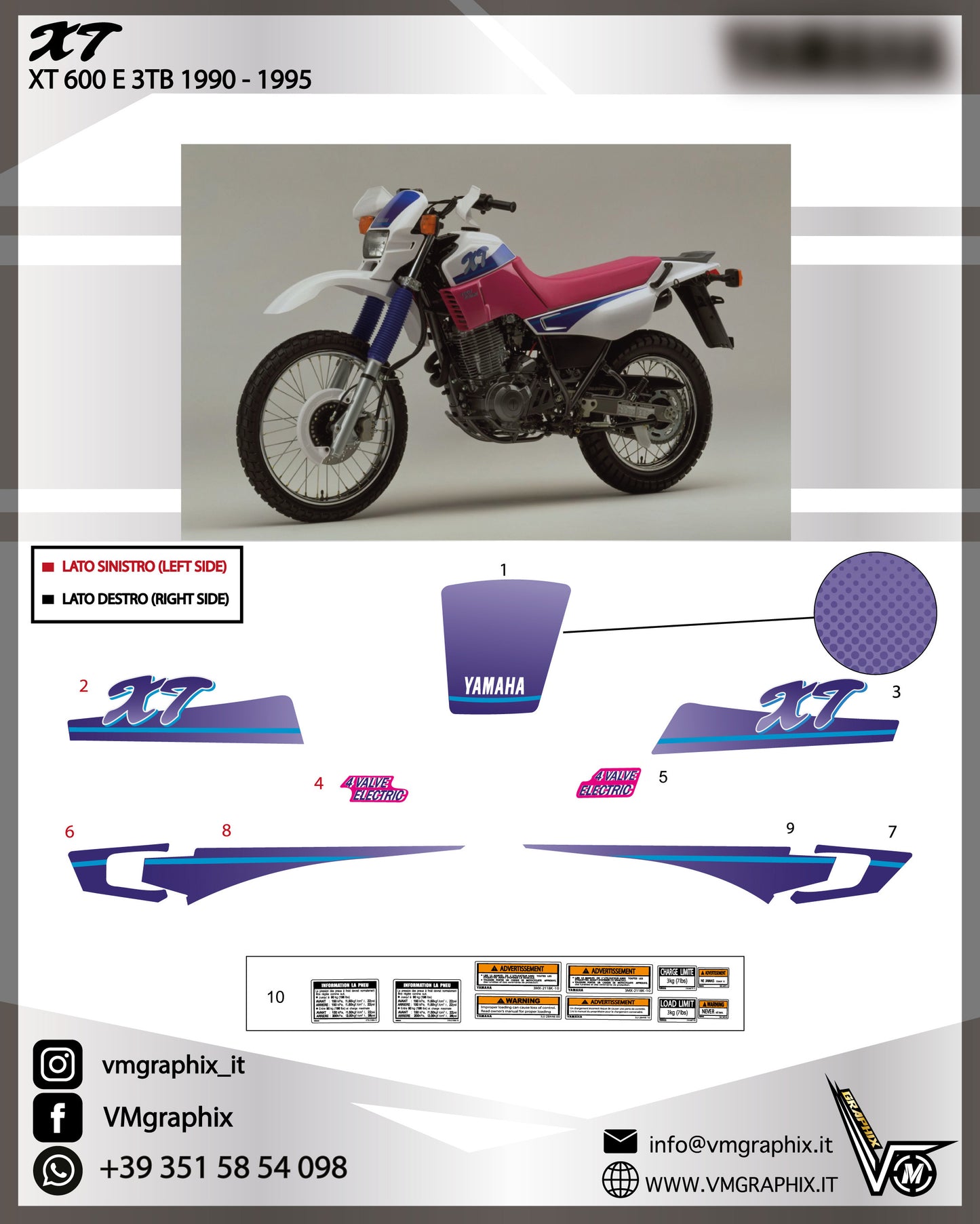 XT 600 E 3TB 1990 - 1995