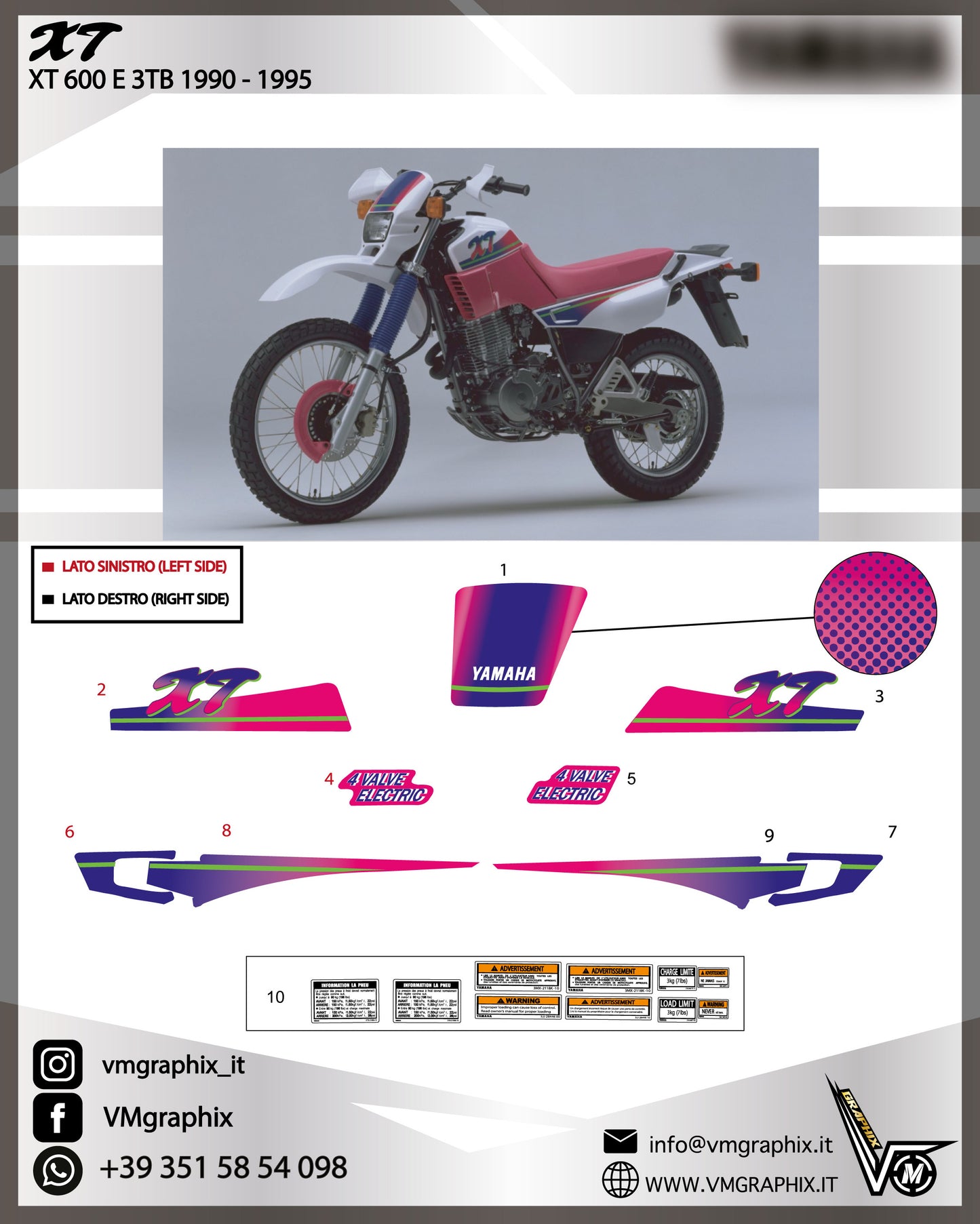 XT 600 E 3TB 1990 - 1995