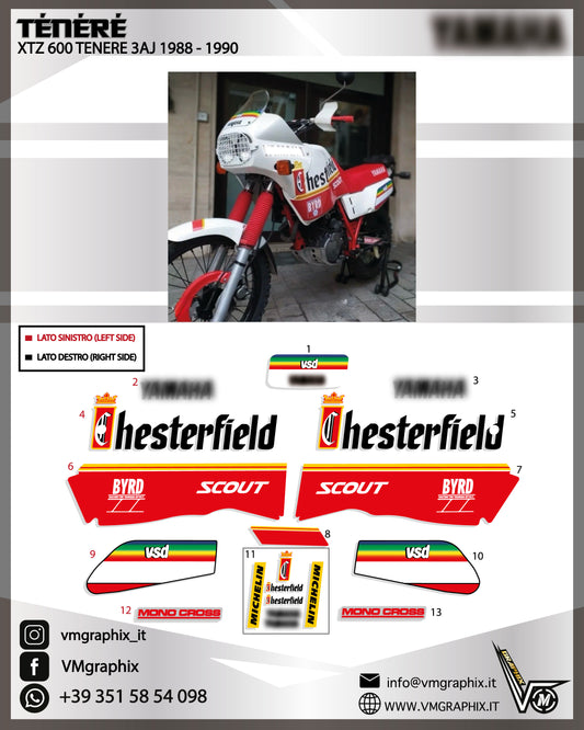 XT 600 Z TENERE 3AJ 1988 - 1990 Replica