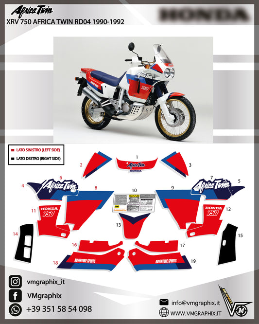 AFRICA TWIN RD04 XRV 750 1990 - 1992 COVER